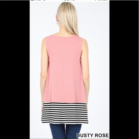 💐🌺Long Dual Construct Tank with Pockets🌺 - Picture 3 of 4